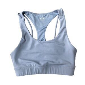 AYBL Sports BraSteel Gray Blue Strappy Back Womens Small
